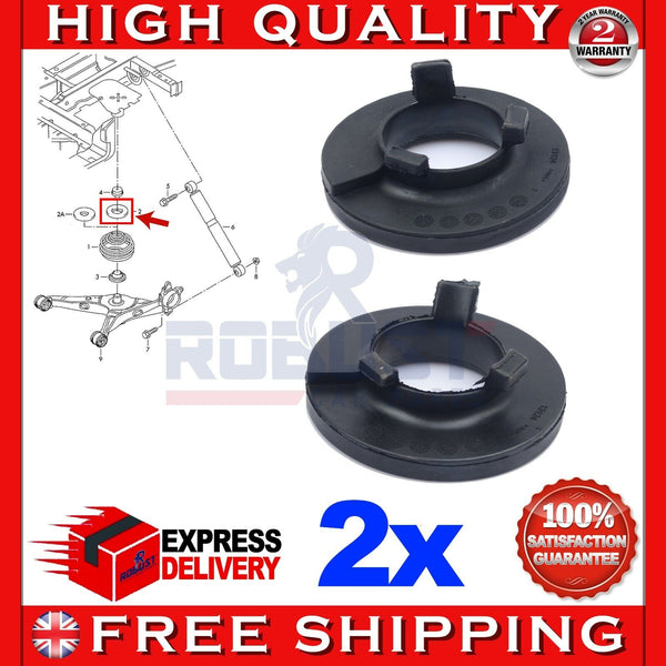 2 PCS FOR VW TRANSPORTER T5 MULTIVAN CARAVELLE REAR AXLE UPPER SPRING ...